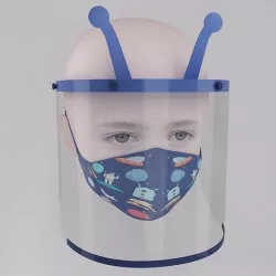 Medical face shield and mask for kids 3D model