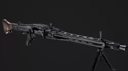 MG42 maschinengewehr 42 Low-poly 3D model