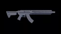MK47 Gun 3D model