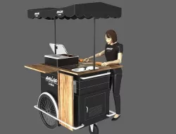 mobile hot dog selling point 3D model