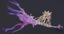 Nerve Cell  Neuron And Oligo-Dendrocyte Low-poly 3D model