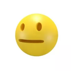 Neutral Face Low-poly 3D model