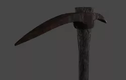 old pickaxe Low-poly 3D model