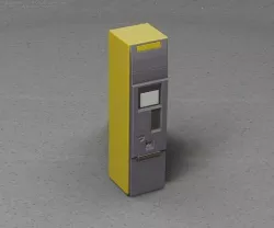 Packstation Object -2- Packstation-Interface-PC Low-poly 3D model