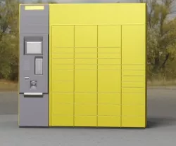 Packstation Object -3- Packstation with touchpad interface Low-poly 3D model