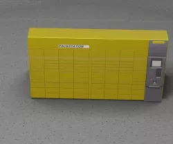 Packstation Object -5- Large Packstation with touchpad interface Low-poly 3D model