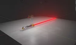 Palpatine Lightsaber Low-poly 3D model