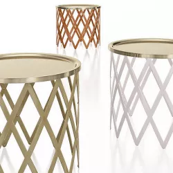 Pinetti SAFARI SMALL ROUND TABLE 3d model Low-poly 3D model