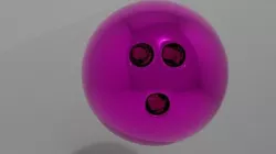 Pink Bowling Ball 3D model