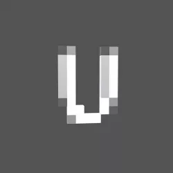 Pixel Font U v1 002 Low-poly 3D model