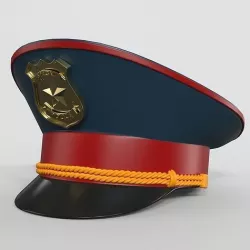 Police Hat 3D model