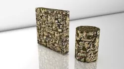 REALISTIC TILEABLE PBR MOSSY STONE WALL  014 Texture