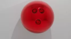 Red Bowling Ball 3D model