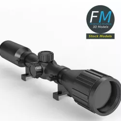 Rifle scope 3D model