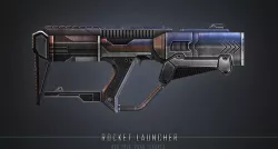 Rocket Launcher Low-poly 3D model