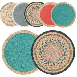 Round jute rug 2 3D model
