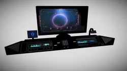 Sci-fi Control Panel Low-poly 3D model