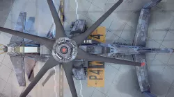 Sci-fi helicopter Low-poly 3D model