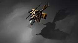 Sci-Fi Helicopter Low-poly 3D model