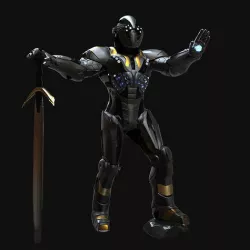 Scifi Robot Character 1 Sculpt Project 3D model