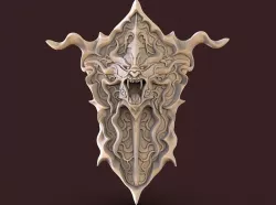 Shield fantasy 3D model