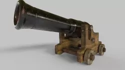 Ship Cannon 3D model