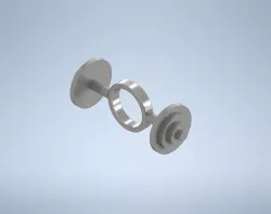 Small barbell 3D model