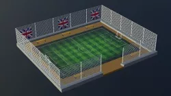 Soccer Stadium - England Low-poly 3D model
