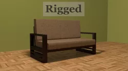 Sofa set 3D model