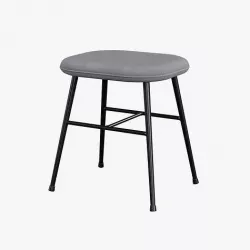 Spine metal base stool-fabric Low-poly 3D model