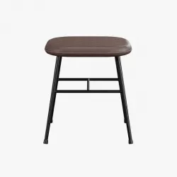 Spine metal base stool-leather Low-poly 3D model