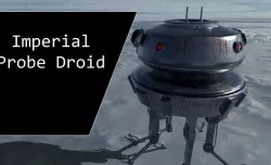 Star Wars Imperial Probe Droid Low-poly 3D model