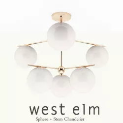 Stem Chandelier 3D model