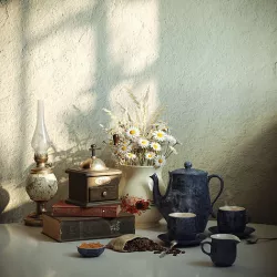 Still life with chamomile 3D model
