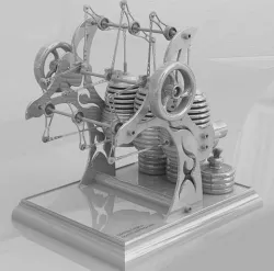 stirling engine 3D model