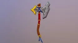 Stylized Axe Low-poly 3D model