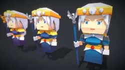 Tagaryen Hero Low-poly 3D model