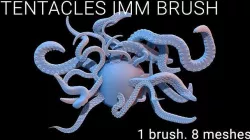 Tentacles IMM Brush 3D model