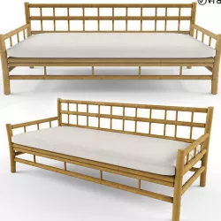 Tine K home bamboo lounge sofa 3D model