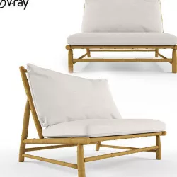 TineKhome Tre lounge chair with cushion 3D model