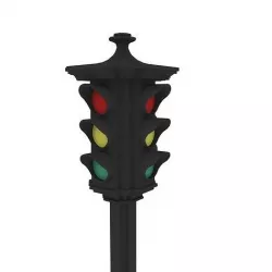 traffic light 3D model