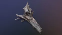 Tree trunk Low-poly 3D model