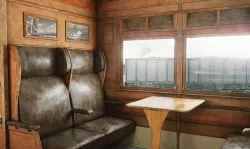 Vintage Train Interior Low-poly 3D model