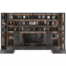 Wall TV  Unit Low-poly 3D model