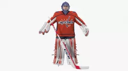 Washington Capitals Hockey Goalkeeper Neutral Pose 3D model