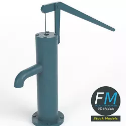 Water pump 3D model