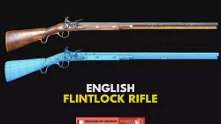Weapon - Gun - Flintlock - English Flintlock Rifle Low-poly 3D model