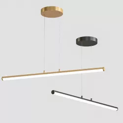 West Elm Light Rods LED Pendant 3D model