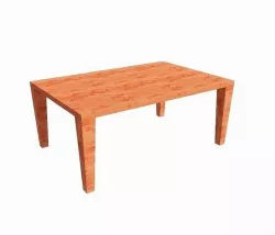 Wooden Bench 3D model