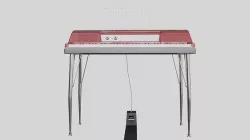 Wurlitzer Red Keyboard 3D model
